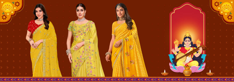 Saree for Saraswati Puja: Best Colors, Fabrics & Styling Ideas