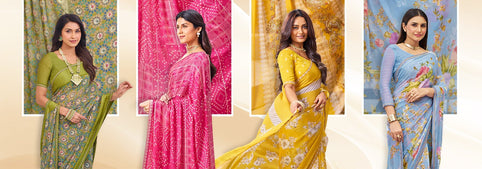 Printed saree