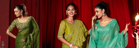 Pre-Draped saree