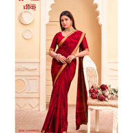 Laxmipati Cheeku  8036 C/C Georgette Red  Sarees