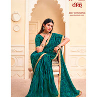 Laxmipati Cheeku  8037 C/C Georgette Rama  Sarees