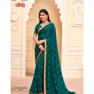 Laxmipati Cheeku  8037 C/C Georgette Rama  Sarees