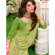 Laxmipati Murabbaa N-2098 Chiffon Pista Green Saree