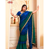 Laxmipati Cheeku  8039 C/C Georgette Blue Sarees
