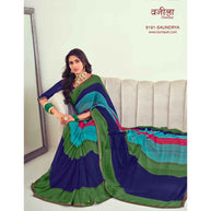 Laxmipati Vanilla 8191 Georgette Multicolor Saree