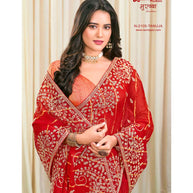 Laxmipati Murabbaa N-2100 Tissue Silk Red Saree