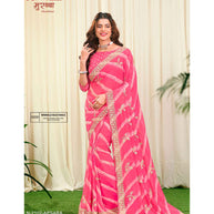 Laxmipati Murabbaa N-2102 Chiffon Pink Saree