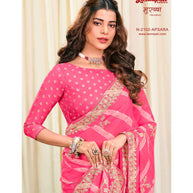 Laxmipati Murabbaa N-2102 Chiffon Pink Saree