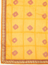 Laxmipati 13202 Poly Chiffon Yellow Saree