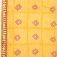 Laxmipati 13202 Poly Chiffon Yellow Saree