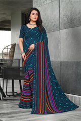 Laxmipati Priya 13424 Georgette Multicolor Saree