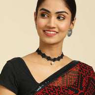 Laxmipati 13467 Georgette Red & Black Sarees