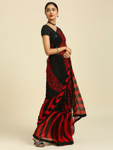 Laxmipati 13469 Georgette Red & Black Sarees