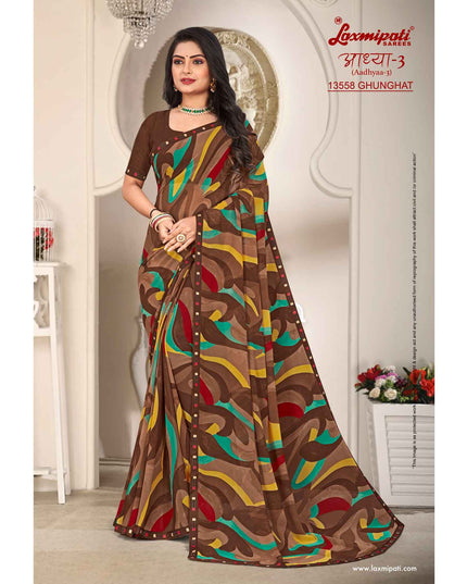 Laxmipati Aadhyaa-3 13558 Georgette Multicolor Saree