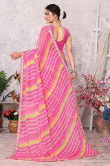 Laxmipati 13693 Chiffon Pink Sarees