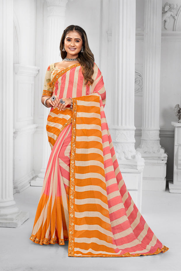 Laxmipati Chiffon Printed Saree