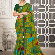 Laxmipati Priya 13822 Georgette Green Saree