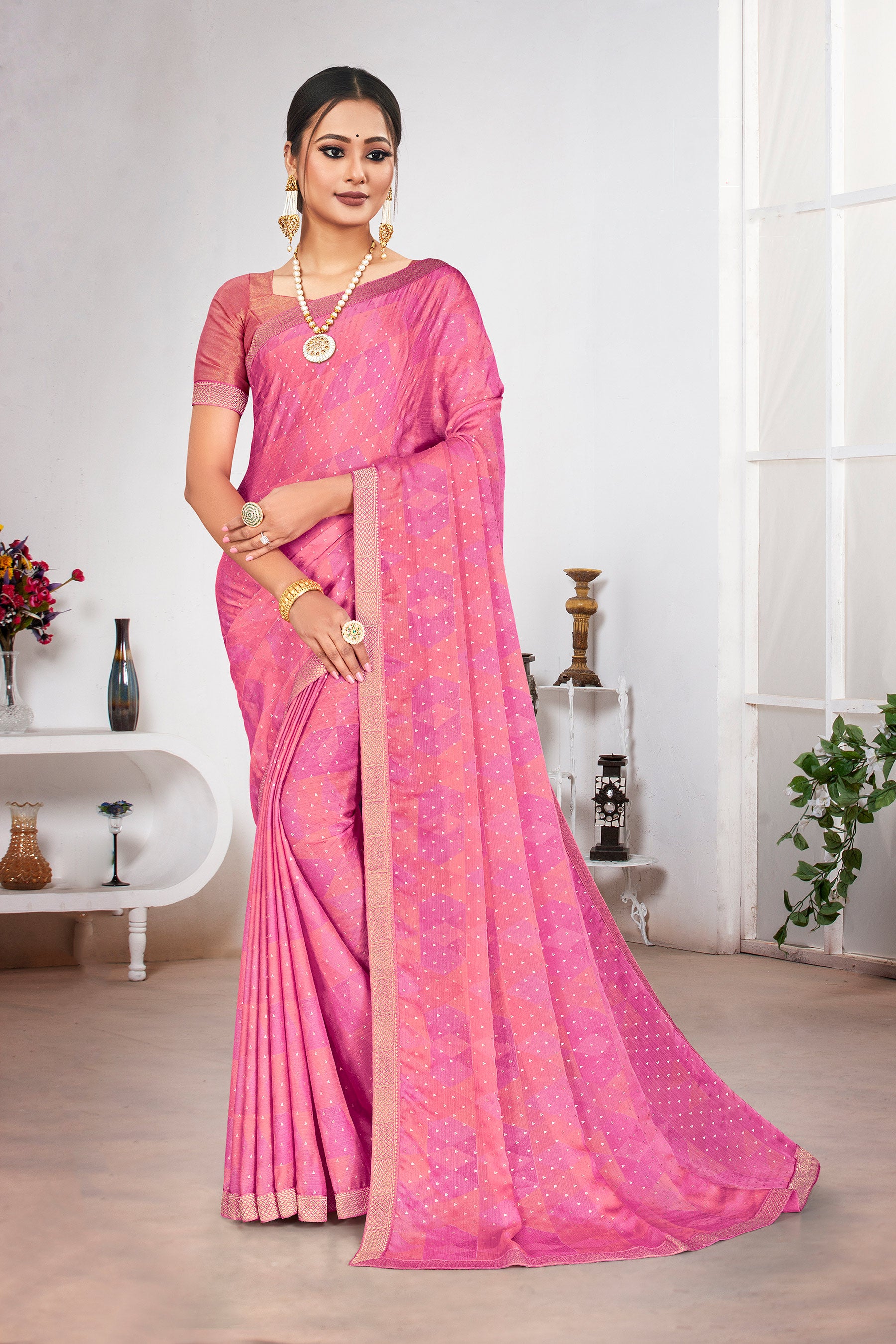 Laxmipati Chiffon Printed Saree