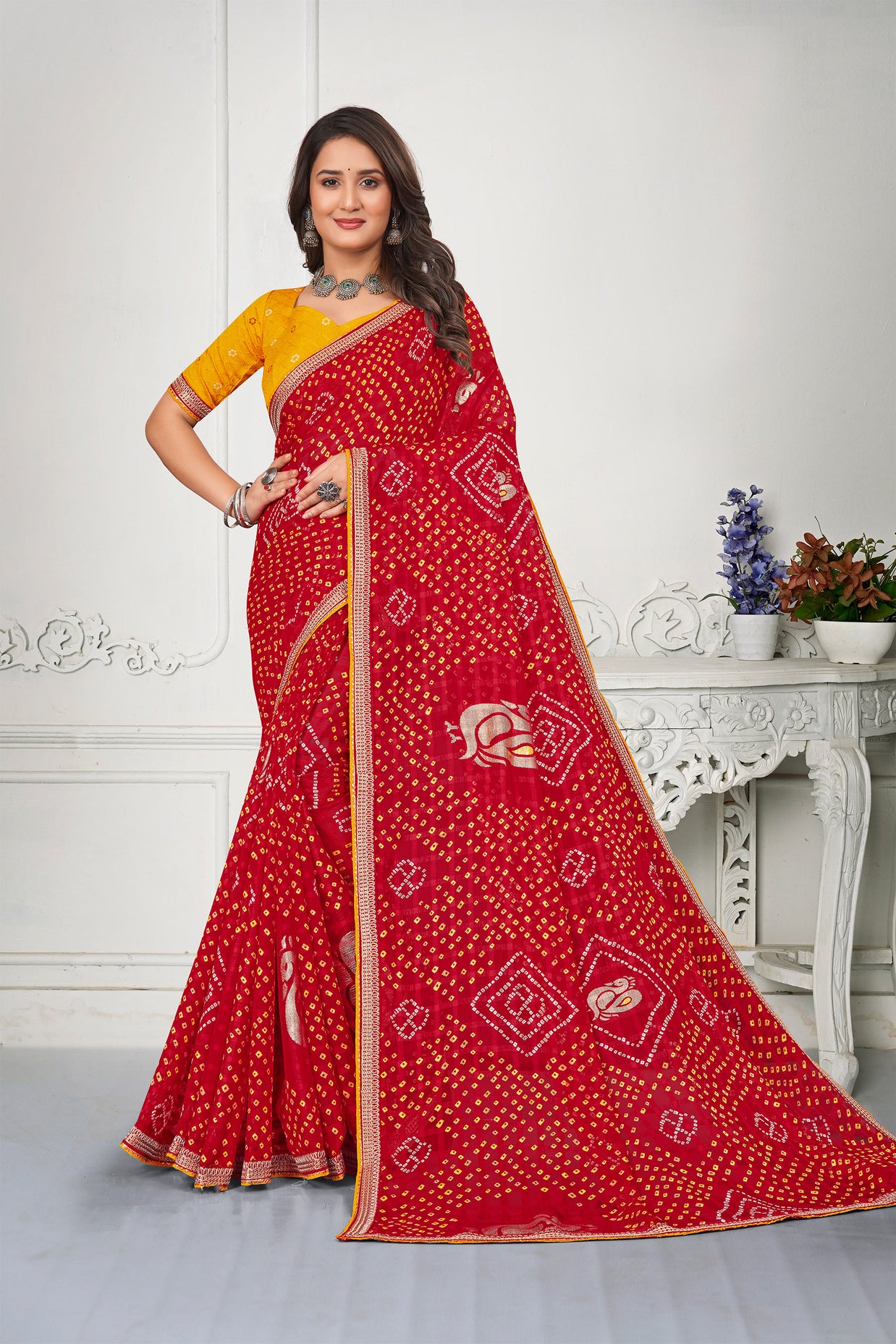 Laxmipati Chiffon Printed Saree