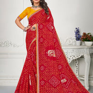 Laxmipati Chiffon Printed Saree