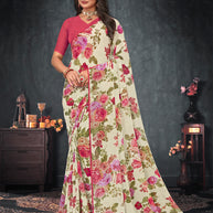 Laxmipati Georgette Printed Saree