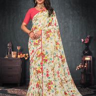 Laxmipati Georgette Floral Saree