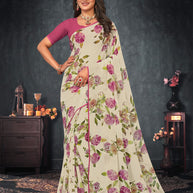 Laxmipati Georgette Floral Saree