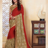 Laxmipati Rasili 4828 Chiffon Maroon Saree