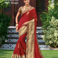 Laxmipati Bulbul 5069 Satin Silk Red Saree