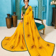 Laxmipati Chiffon Printed Saree