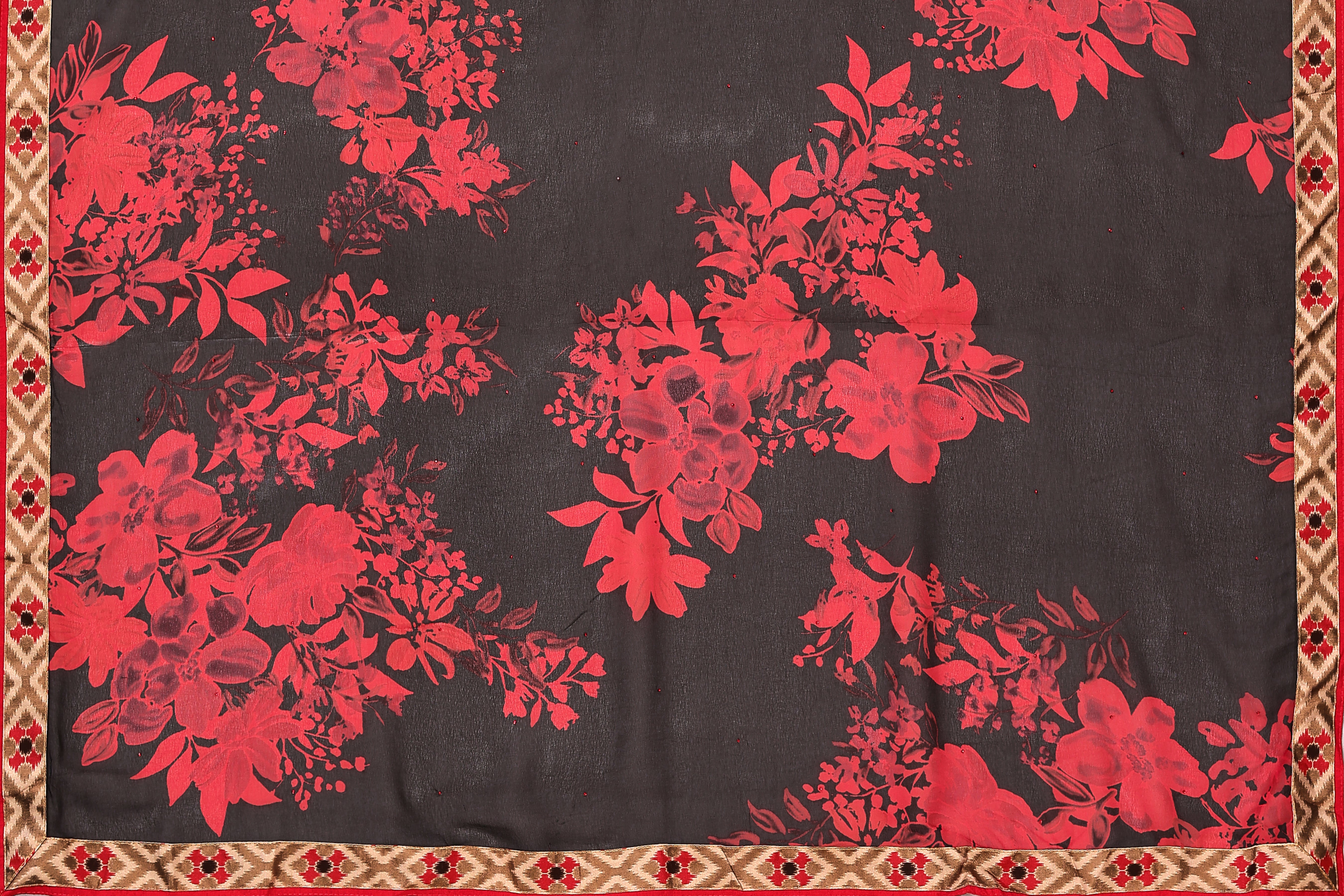 Laxmipati 5525 Poly Georgette Red Saree