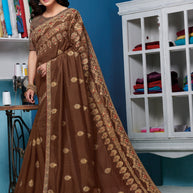 Laxmipati Rasili 5727 Art Silk Brown Saree