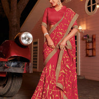 Laxmipati Rasili 6438 Chiffon Red Saree