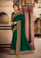 Laxmipati Rasili 6771 Satin Green Saree