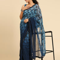 Laxmipati 6834 Poly Georgette Multicolor Saree