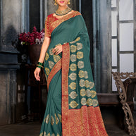 Laxmipati Rasili 7228 Art Silk Blue Saree