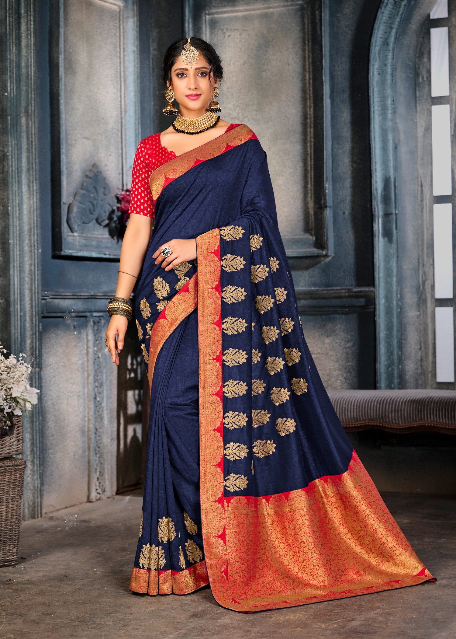 Laxmipati Rasili 7234 Art Silk Blue Saree