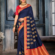 Laxmipati Rasili 7234 Art Silk Blue Saree