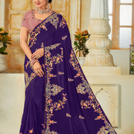 Laxmipati Rasili 7241 Art Silk Purple Saree