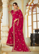 Laxmipati Bulbul 7253 Silk Magenta Saree