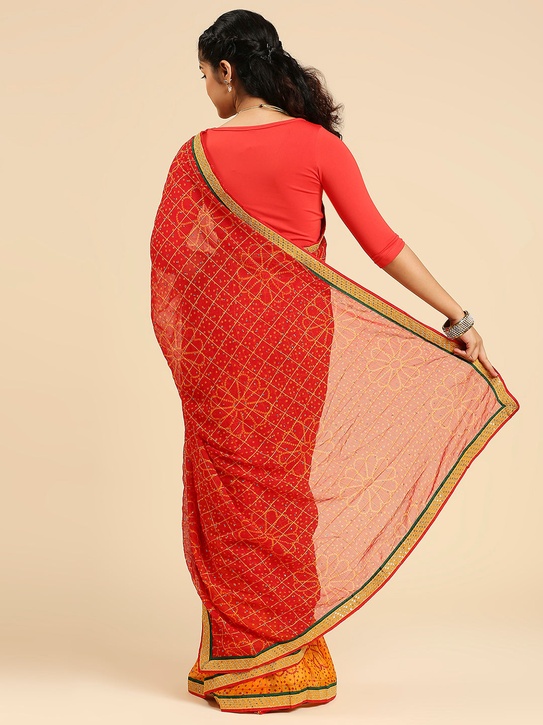 Laxmipati 7269 Poly Chiffon Multicolor Saree