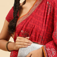 Laxmipati 7271 Poly Silk Wine Saree