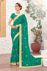 Laxmipati Rasili 7308 Chiffon Green Saree