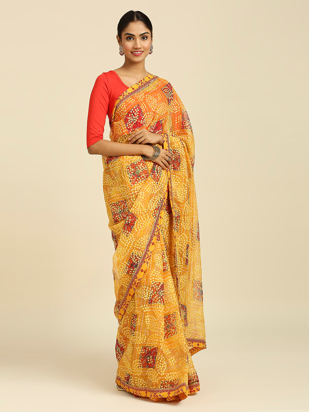 Laxmipati 7438 Brasso Gold Saree