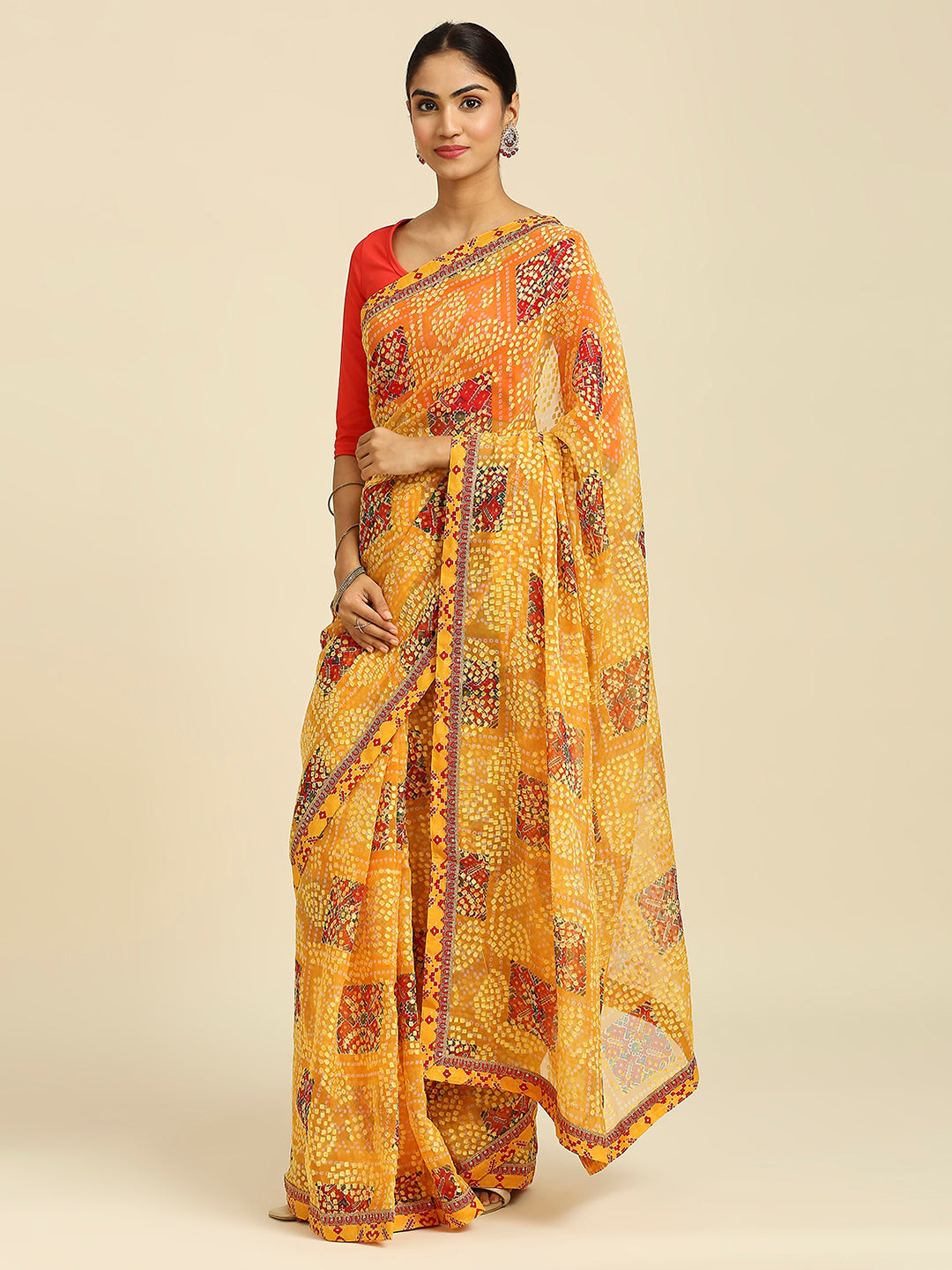 Laxmipati 7438 Brasso Gold Saree