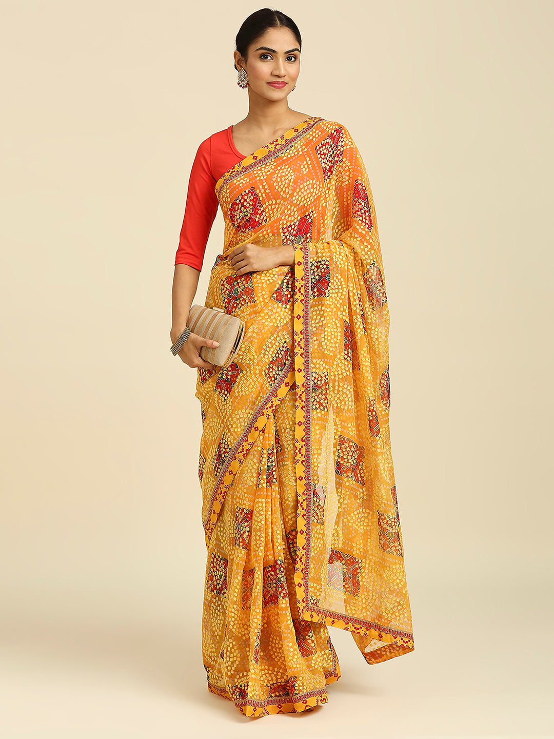 Laxmipati 7438 Brasso Gold Saree