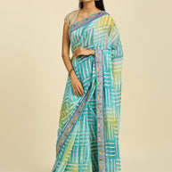 Laxmipati 7541 Poly Chiffon Sea Green Saree