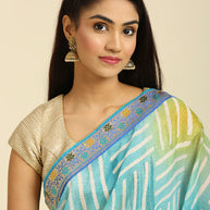 Laxmipati 7541 Poly Chiffon Sea Green Saree