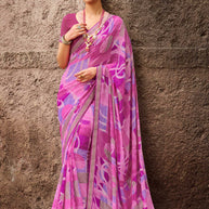 Laxmipati Rachna 7559 Georgette Purple Saree