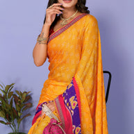 Laxmipati 7831 Poly Chiffon Multicolor Saree